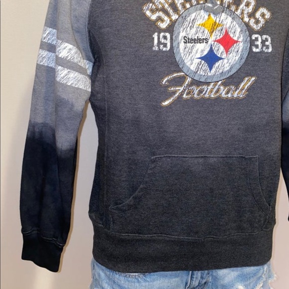 *CUSTOM DYED PITTSBURGH STEELERS HOODIE - Picture 2 of 4
